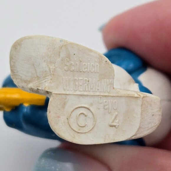 Vintage Smurf Lot Peyo Schleich W. Germany Figurines Lot Of 3 Read - Picture 8 of 16